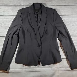 Worthington Gray Blazer Tailored Suit Jacket